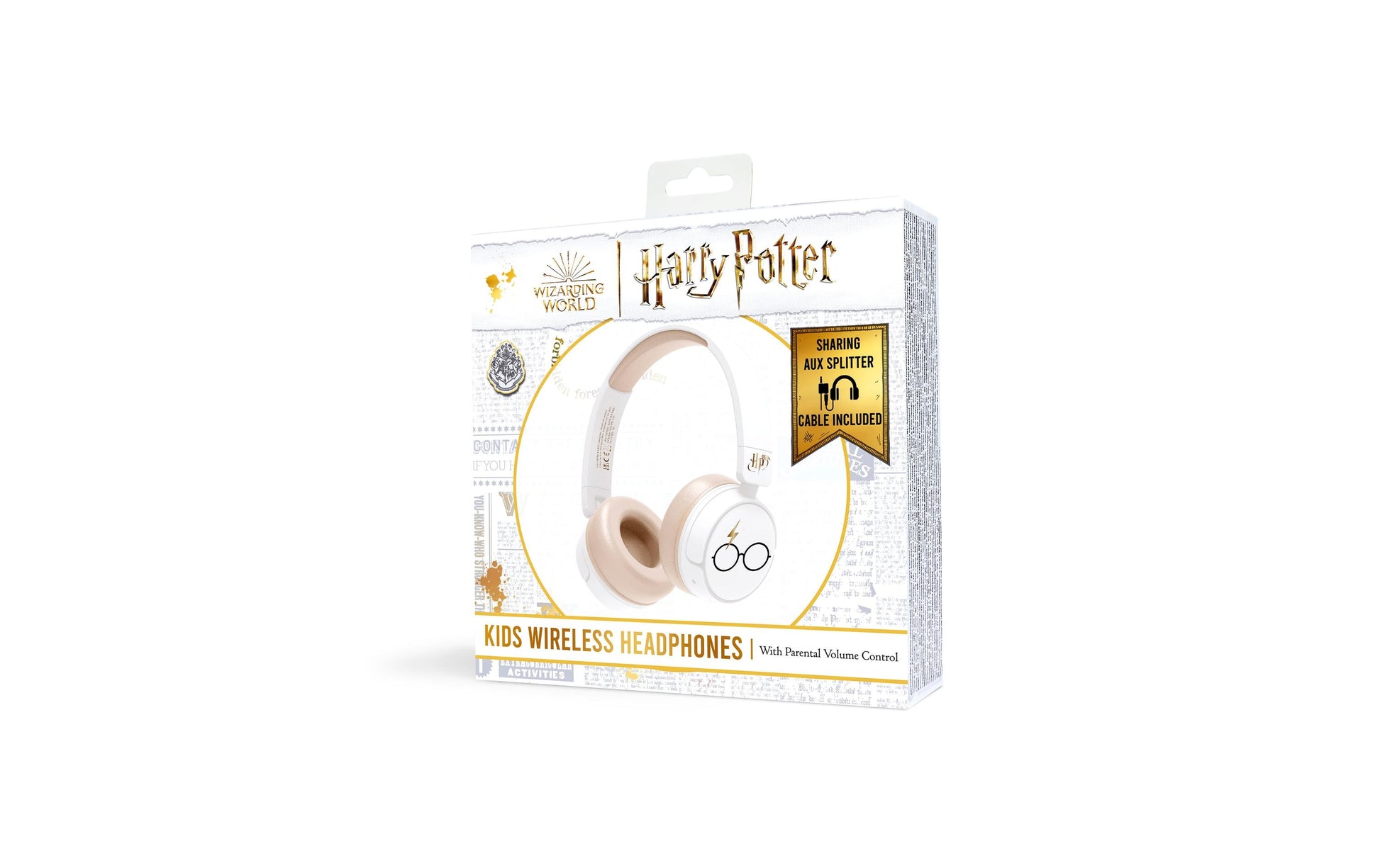 OTL Technologies Harry Potter Cream Kinderkopfhörer – On-Ear, Stereo, Kabel + BT, Rosa/Blau, BT 5.1