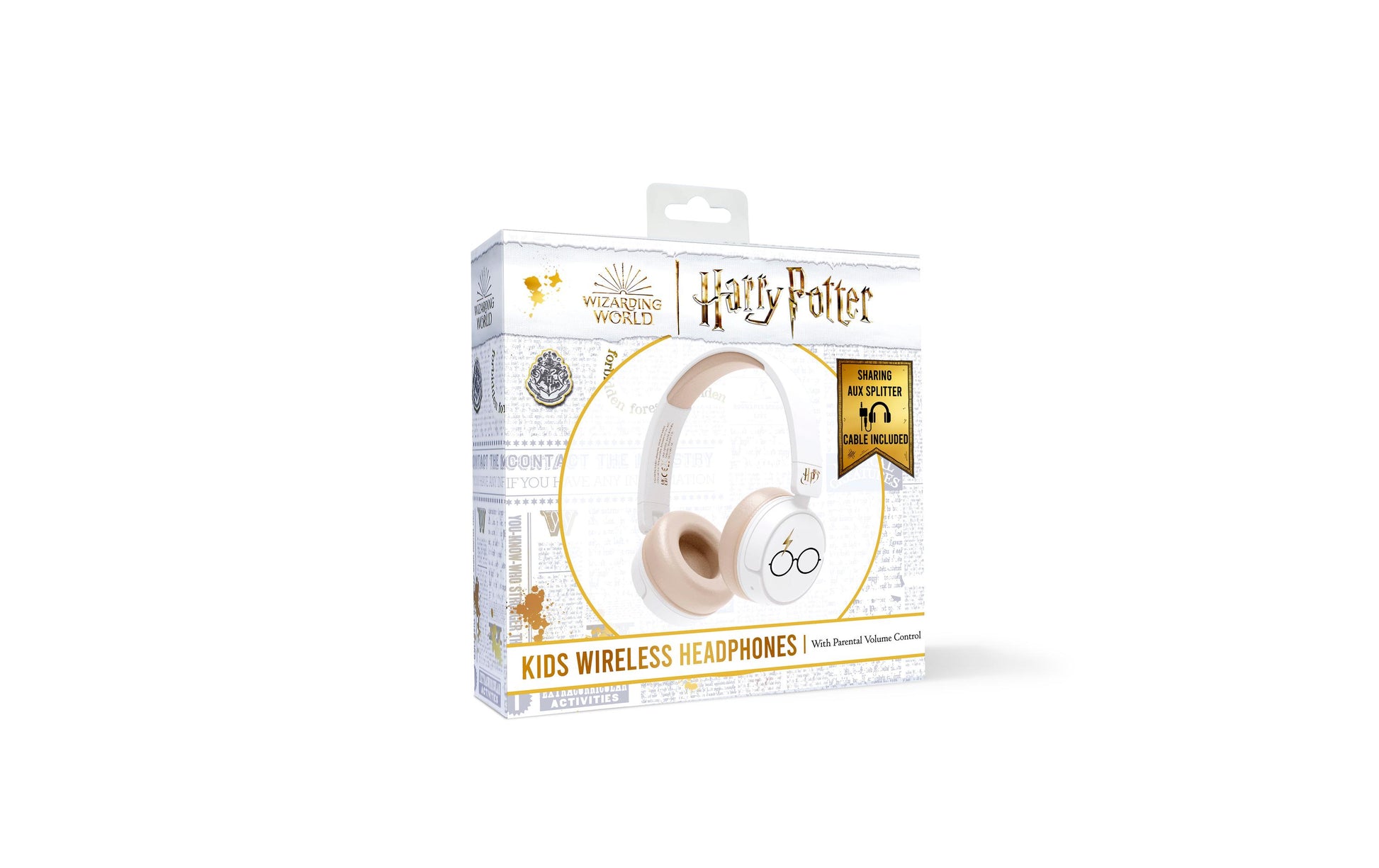 OTL Technologies Harry Potter Cream Kinderkopfhörer – On-Ear, Stereo, Kabel + BT, Rosa/Blau, BT 5.1