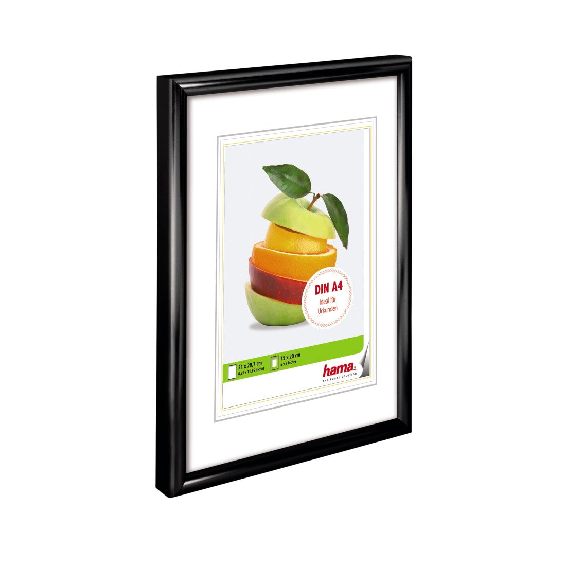 Hama Sevilla Bilderrahmen – für 15 × 20 cm – Kunststoff, schwarz