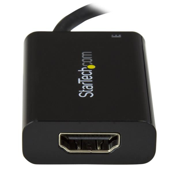 StarTech.com USB-C zu HDMI Adapter – 4K (3840 × 2160) @ 60 Hz, HDMI 2.0, PD 60 W, 0,1 m – Schwarz