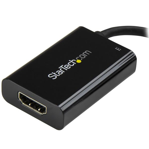 StarTech.com USB-C zu HDMI Adapter – 4K (3840 × 2160) @ 60 Hz, HDMI 2.0, PD 60 W, 0,1 m – Schwarz