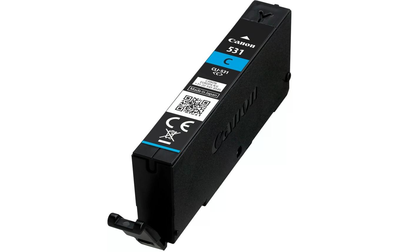 Canon Tintenpatrone CLI-531, cyan, 8,2 ml – für Inkjetdrucker/Multifunktionsgeräte