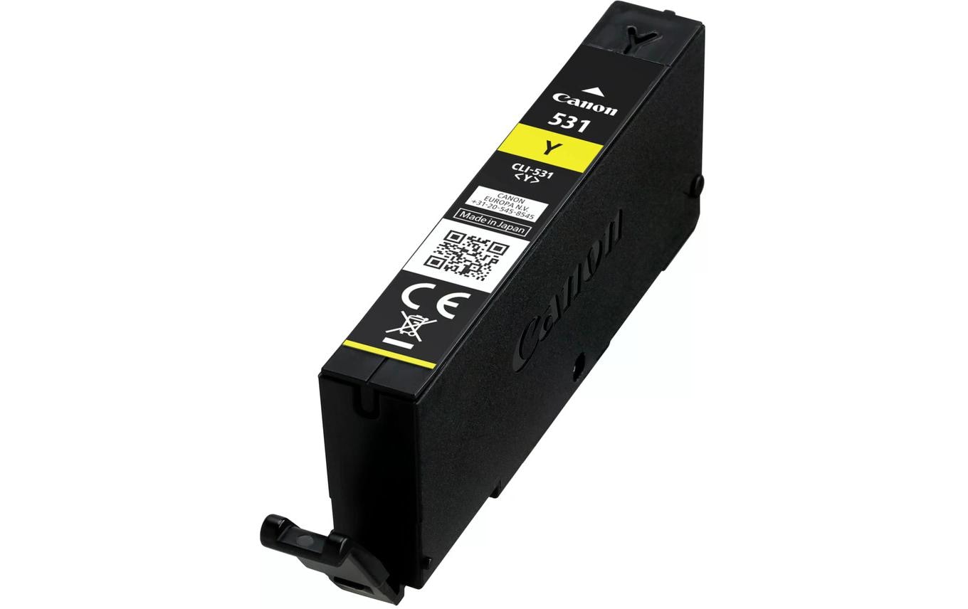 Canon Tintenpatrone CLI-531, Gelb, 8,2 ml – für Tintenstrahldrucker und Multifunktionsgeräte