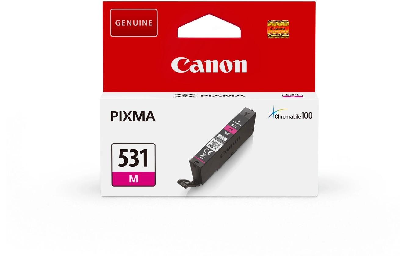 Canon Tintenpatrone CLI-531, Magenta, 8,2 ml – für Tintenstrahldrucker/Multifunktionsgeräte