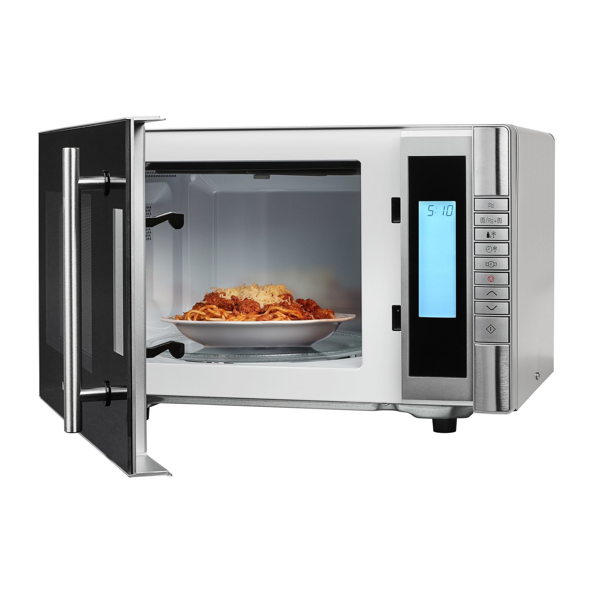 MEDION Grill-Mikrowelle MD 14482 – 20 l, Grill, 800 W – Schwarz/Edelstahl