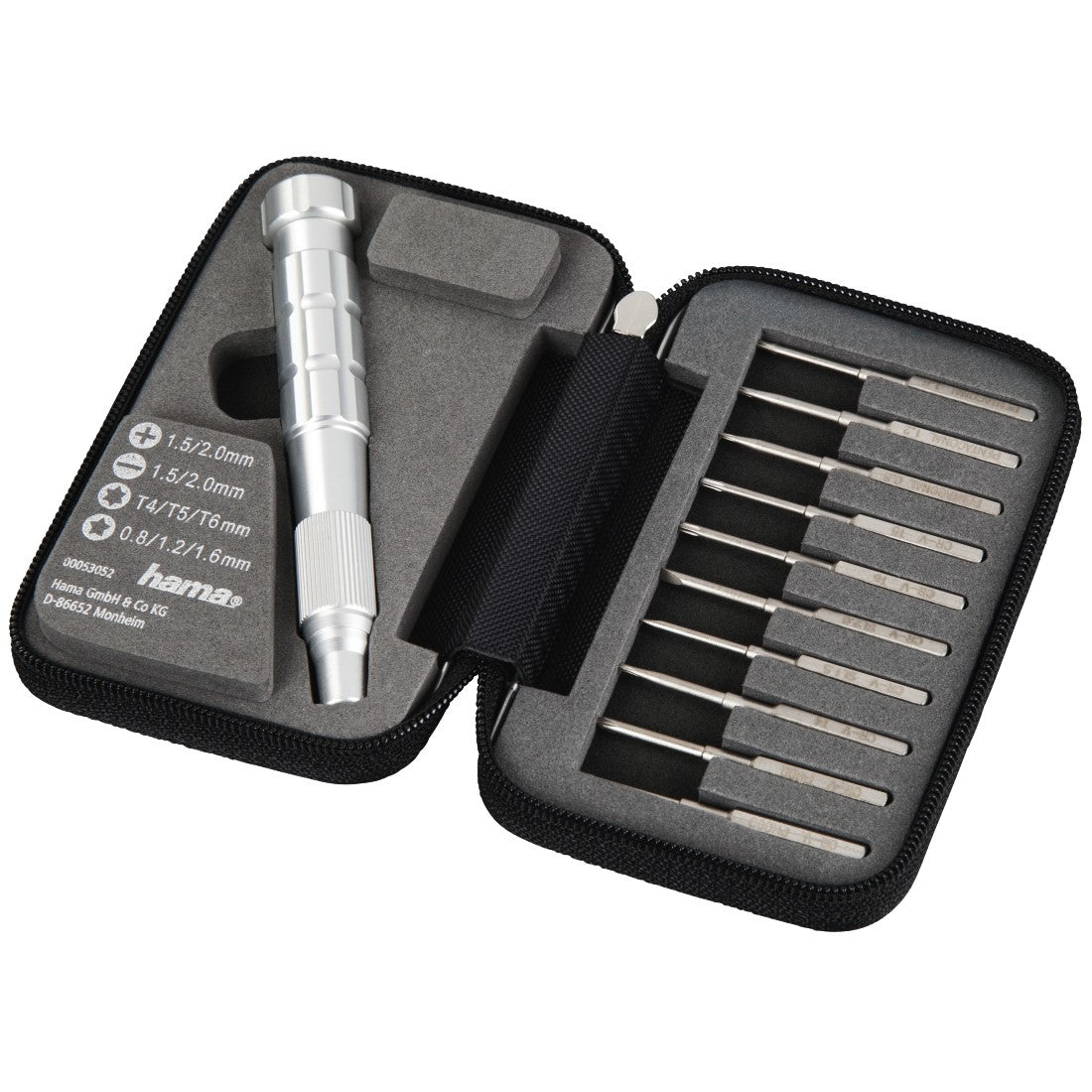 Hama Schraubendreher-Bit-Set – 10 Bits – für iPhone, Laptops, Elektronik