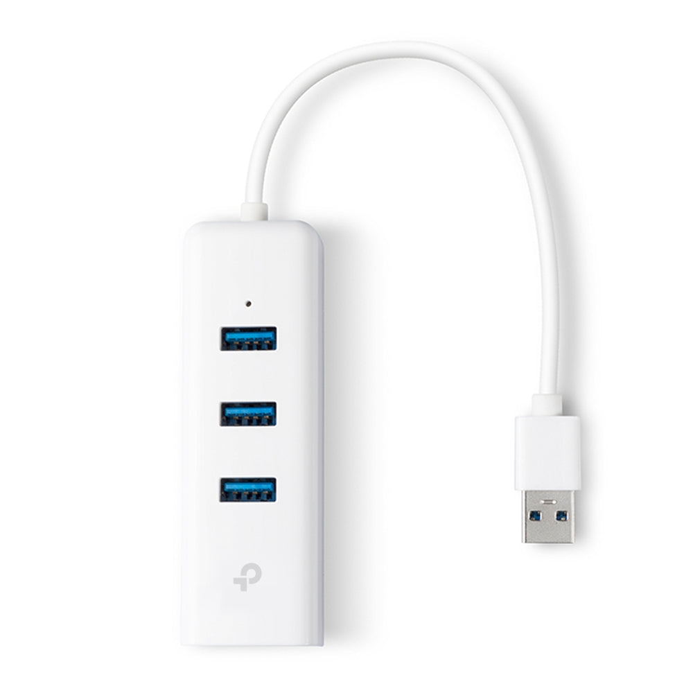 TP-Link UE330 USB-Hub – 3× USB-A, GbE, für Windows/Mac/ChromeOS