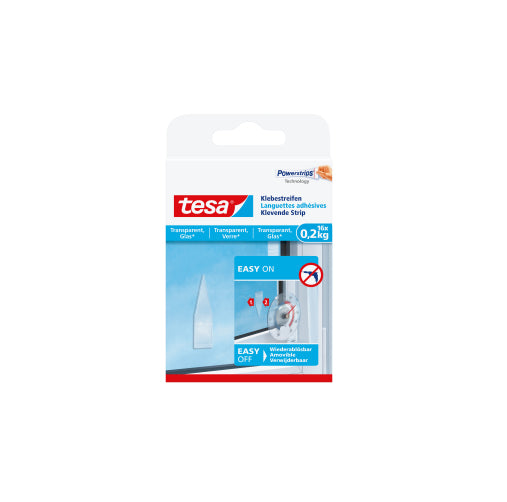TESA Montagepad – für Glas, transparent, 16 Stk.