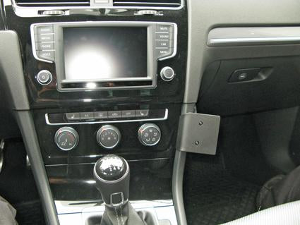 Brodit Auto-Halterung, passive Halterung – für Volkswagen Golf VII 13–17, Golf Alltrack 17 – Schwarz, ABS