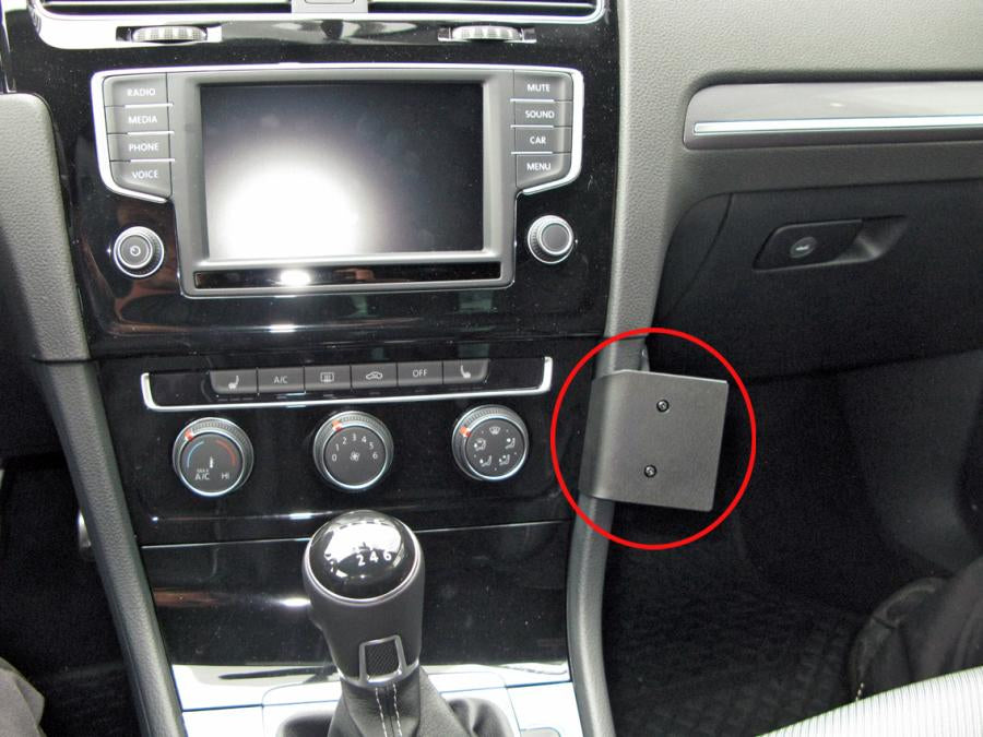 Brodit Auto-Halterung, passive Halterung – für Volkswagen Golf VII 13–17, Golf Alltrack 17 – Schwarz, ABS