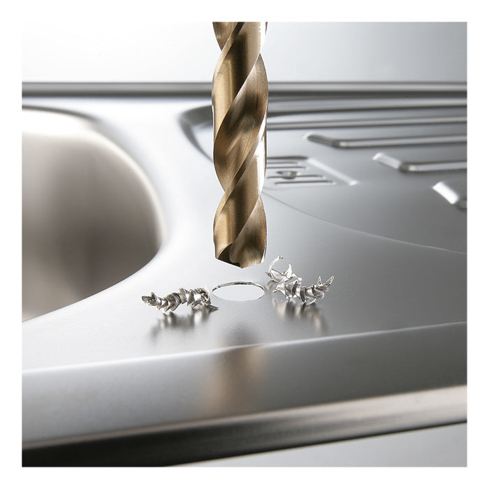 kwb Spiralbohrersatz 1,5–6,5 mm HSS-Co Zylinderschaft – für Metall – 13-tlg. – 135° Spitzwinkel