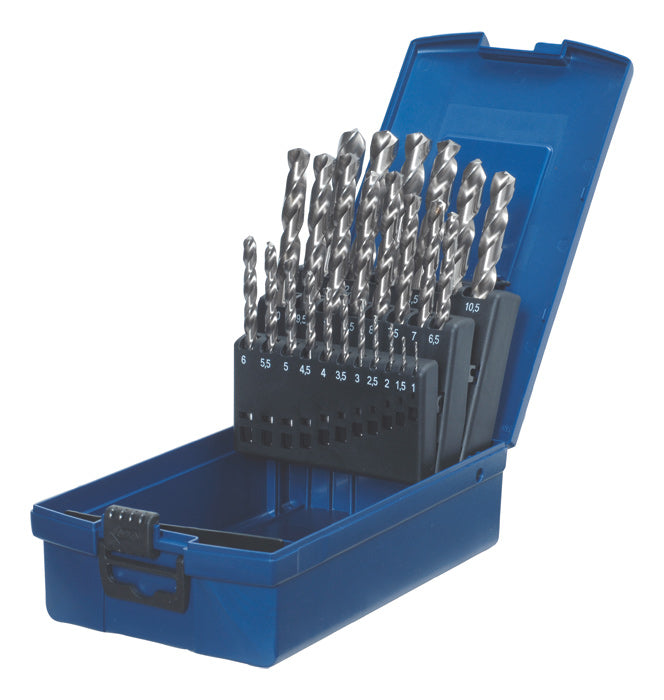 kwb Spiralbohrer-Set, 1-13 mm, grau, 25 Stk.