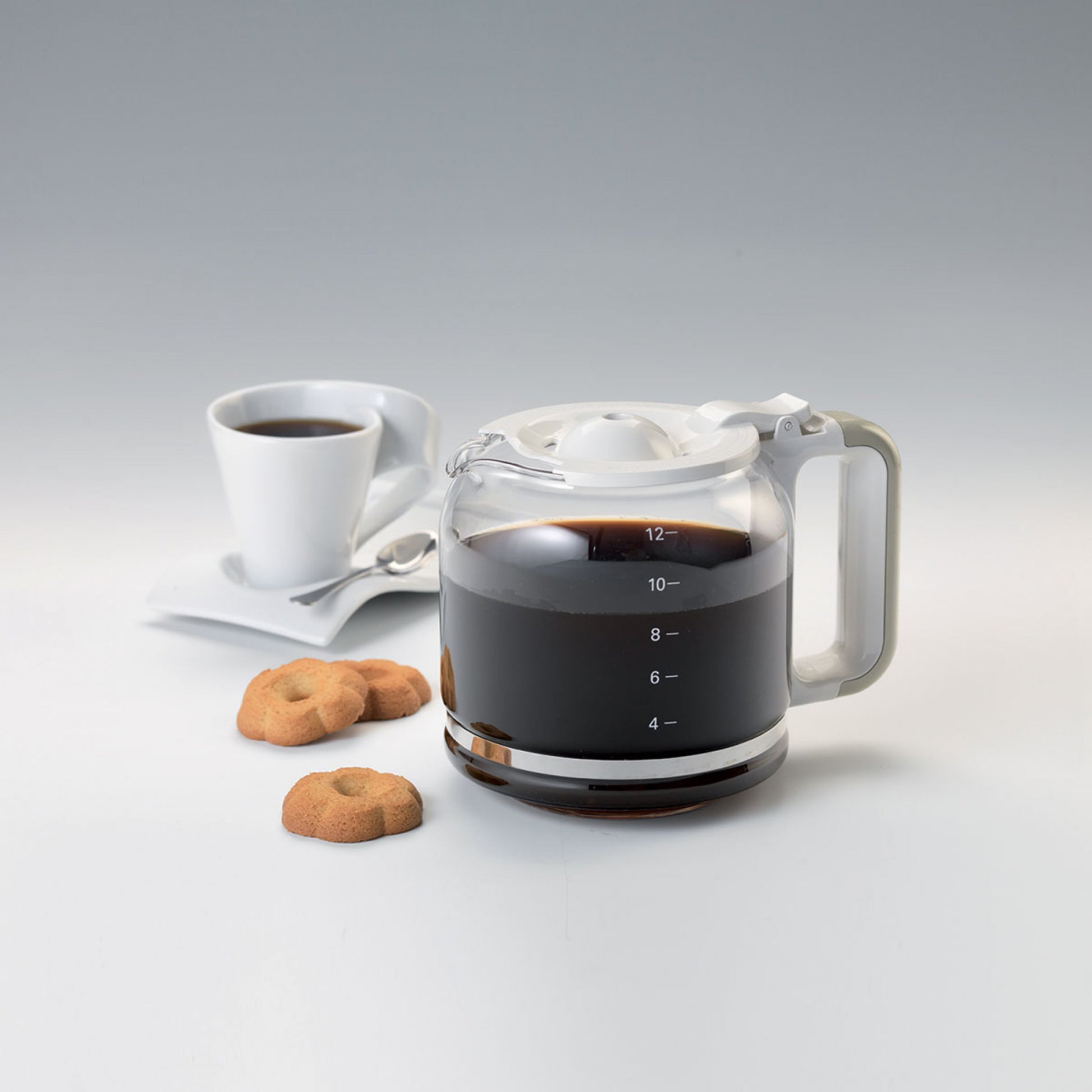 Ariete Filterkaffeemaschine – 12 Tassen, 1,5 l, Karaffe, Beige