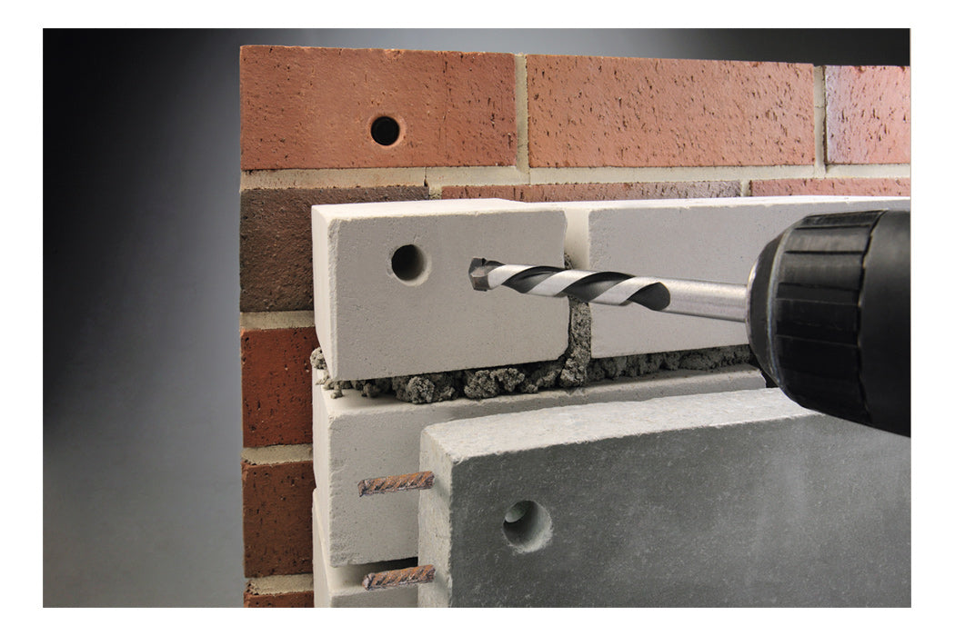 kwb Beton- & Steinbohrer-Set 5/6/8 mm Hartmetall Zylinderschaft – für Mauerwerk & Beton – 3-tlg.
