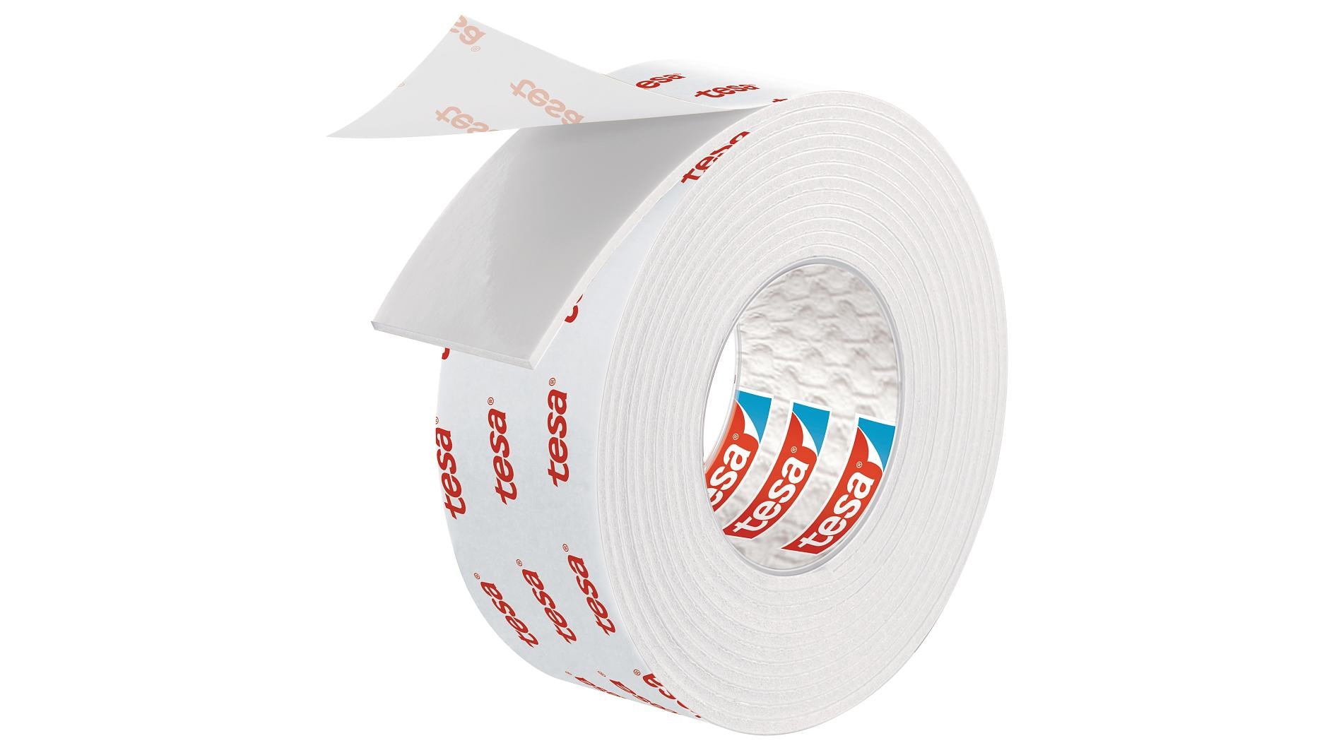TESA Montageband – 19 mm × 1,5 m, Weiss, für Innen & Aussen