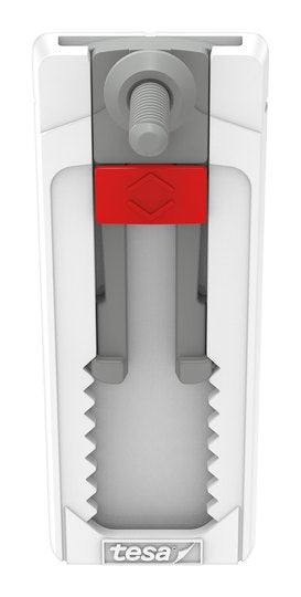 TESA Klebehaken – 3 kg, Klebestreifen für Fliesen und Metall, Weiss, 2er-Set