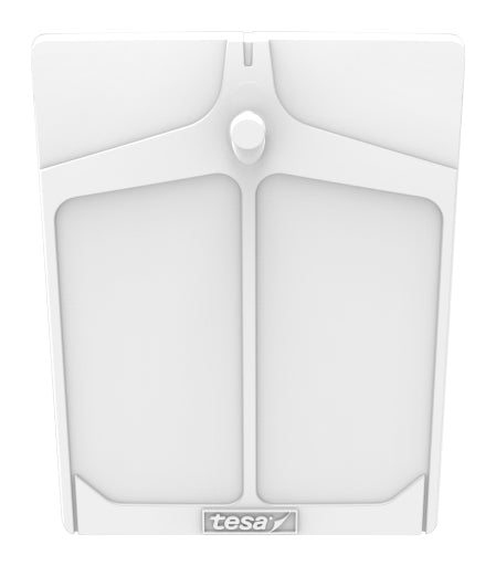 TESA Haken – rot/weiss – 2 kg – selbstklebend, höhenverstellbar – für Putz – 2 Stück