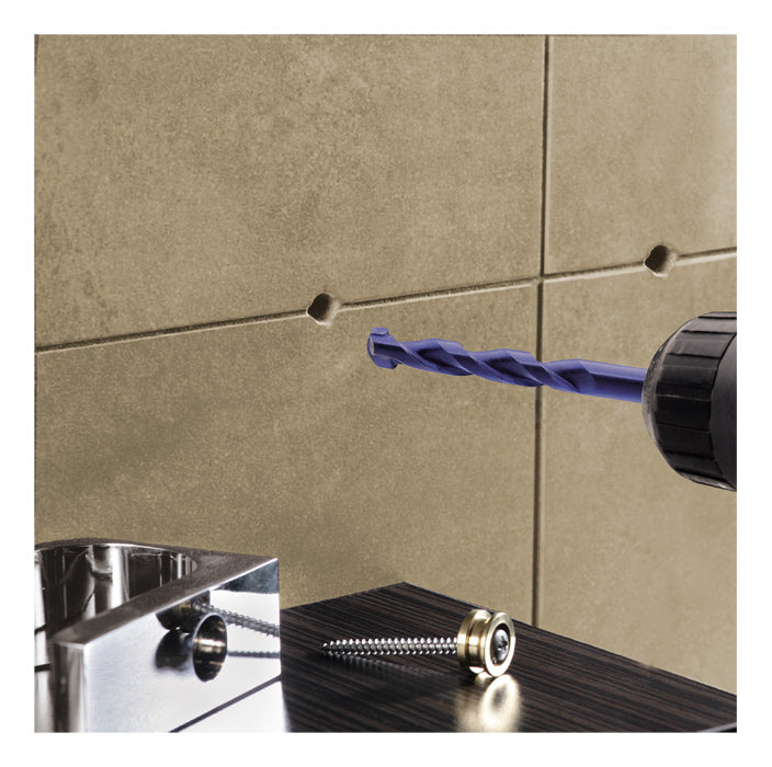 kwb Feinsteinzeugbohrer-Set, 4, 5, 6, 8 mm, blau, 4 Stk.