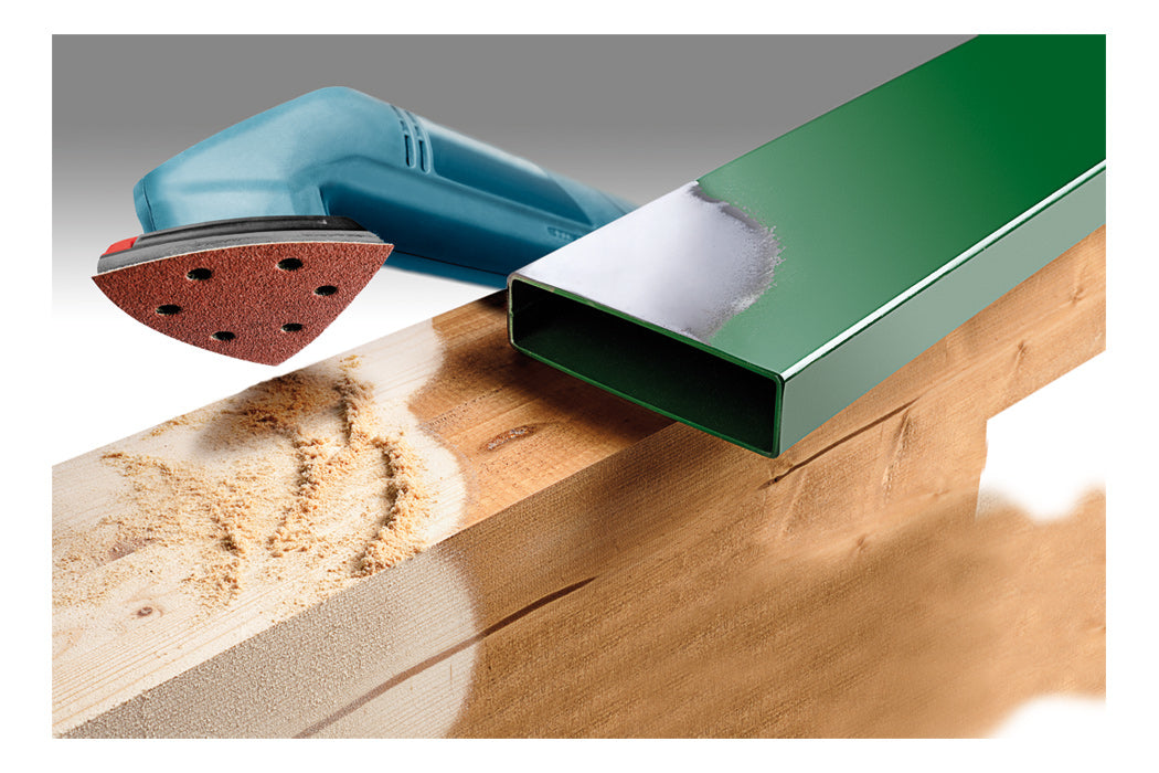 kwb Schleifaufsatz 96 mm P400 – 5 Stk – für Metall, Kunststoff, Holz u. a.