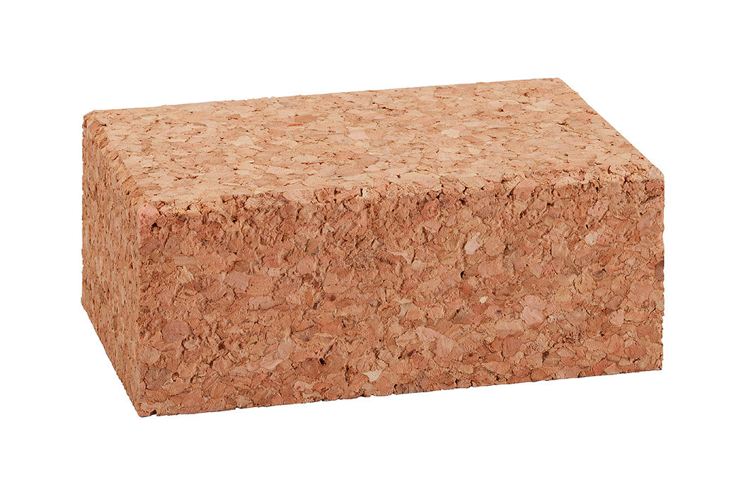 kwb Handschleifklotz – 120 × 80 × 40 mm – für Schleifpapier, Kork