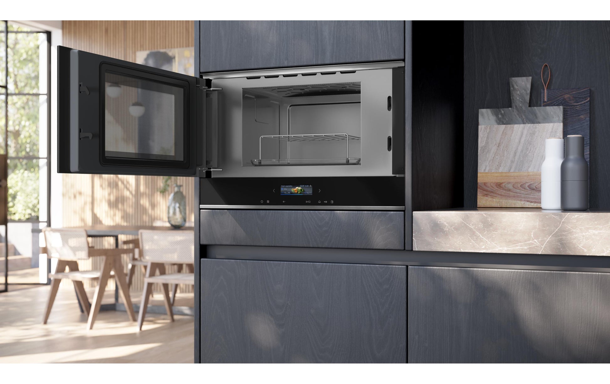 Siemens Einbau-Mikrowelle BE732L1B1C – 21 l, Grill & Inverter, 900 W – schwarz