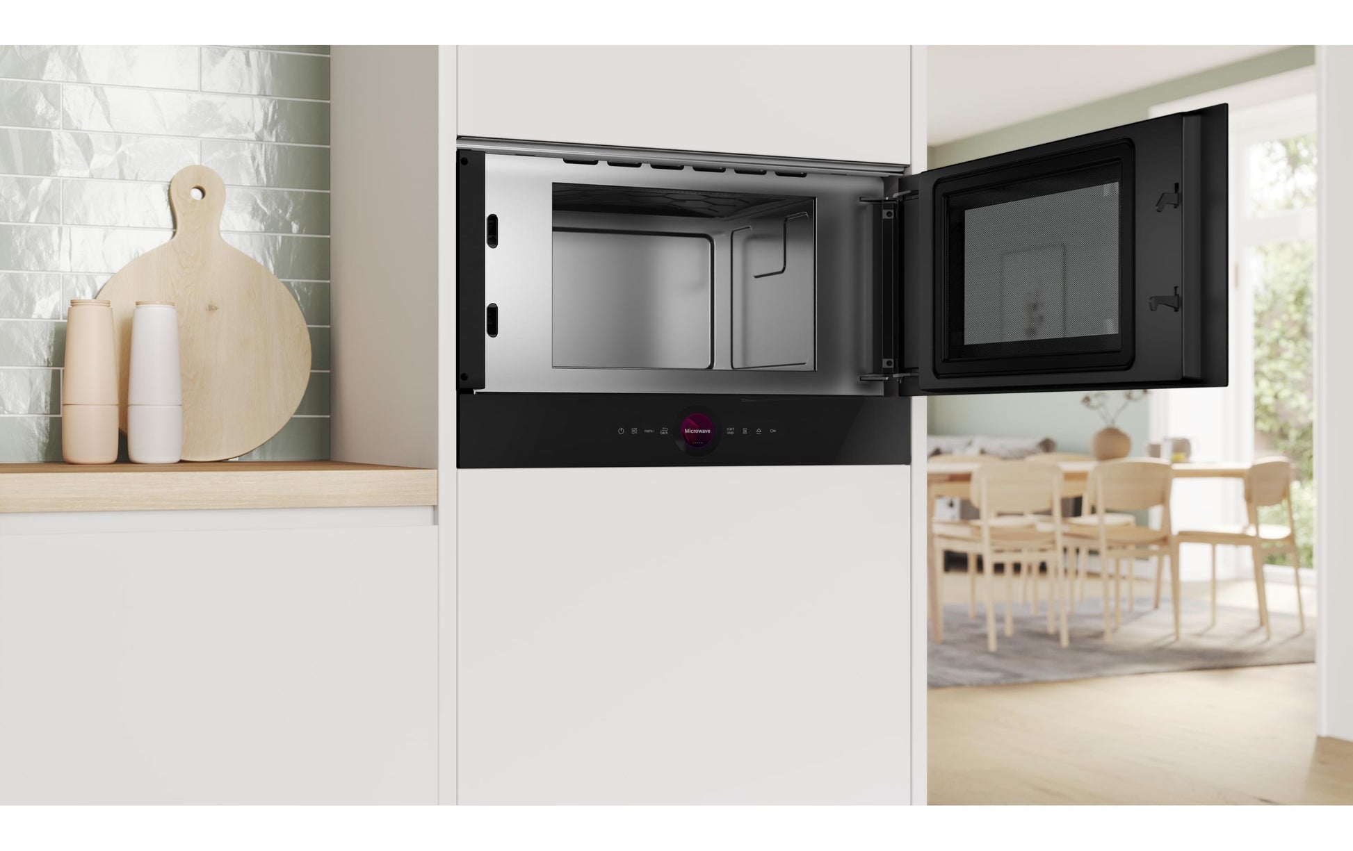 Bosch Einbau-Mikrowelle BFR7221B1 – 21 l, 900 W – schwarz
