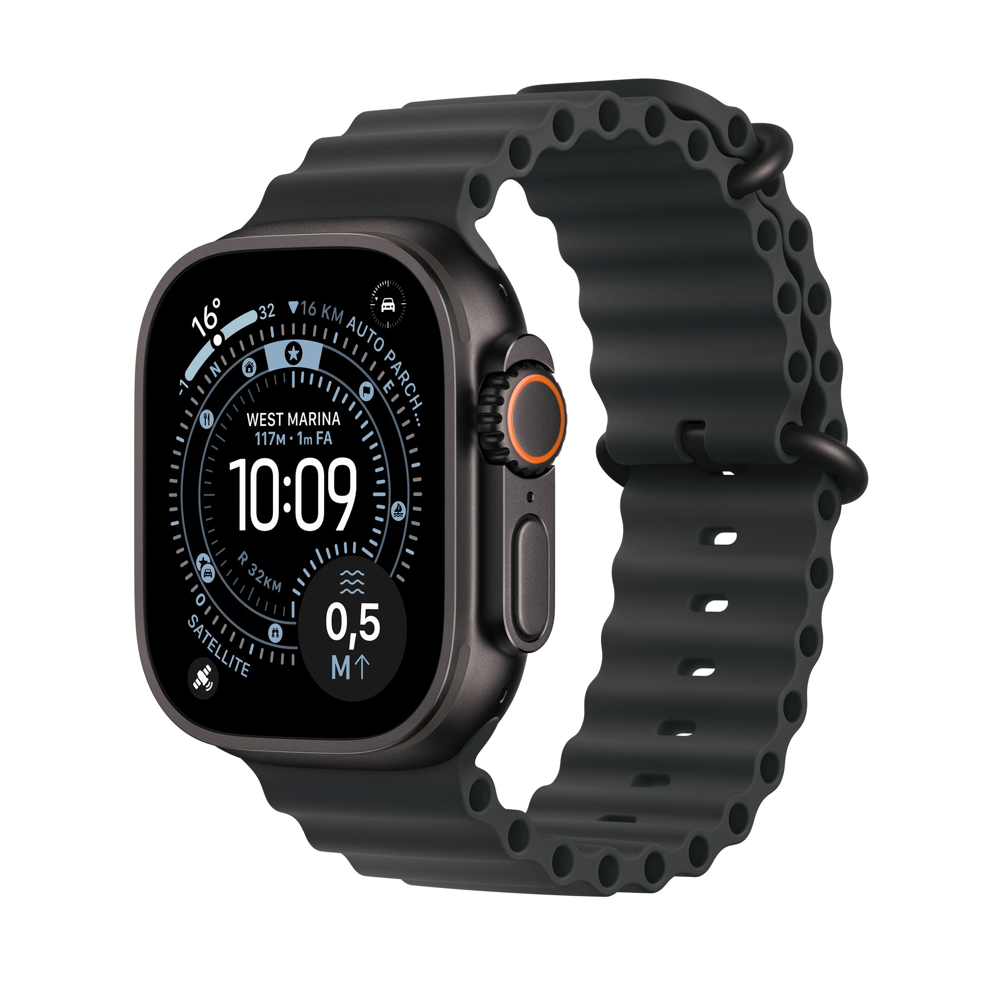 Apple Watch Ultra 3 – Smartwatch – 49 mm, GPS, OLED, Saphirglas, 100 m, Schwarz Titan