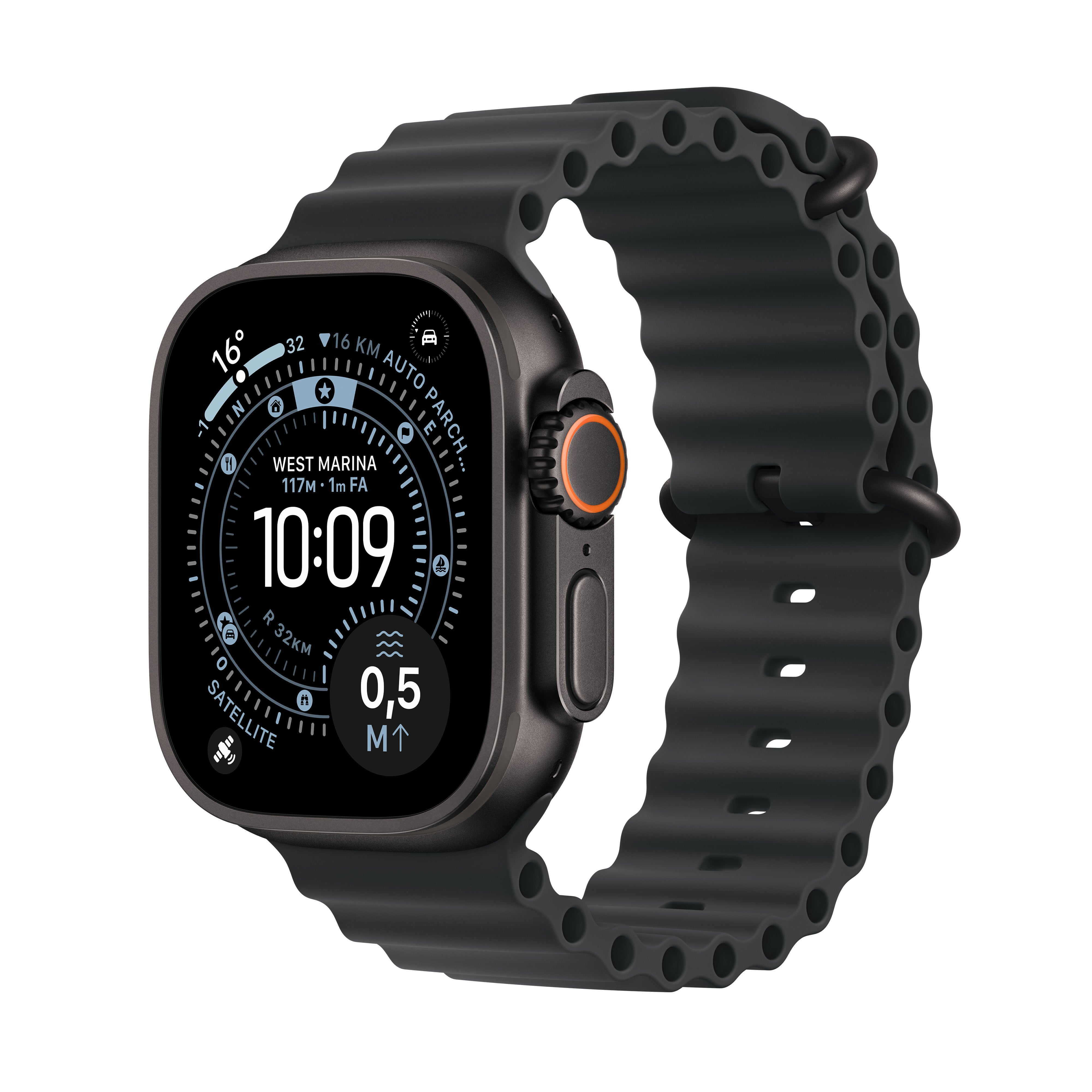 Apple Watch Ultra 3 – Smartwatch – 49 mm, GPS, OLED, Saphirglas, 100 m, Schwarz Titan