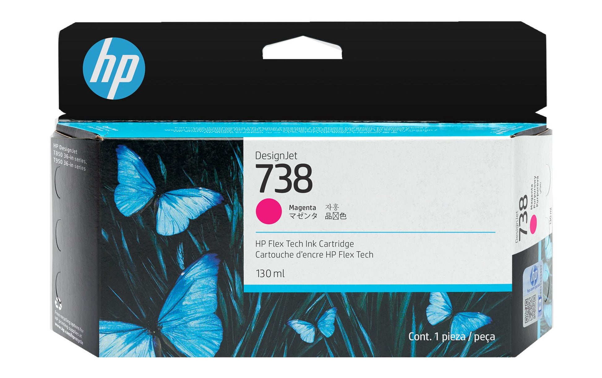HP Tintenpatrone 498N6A, Magenta, 130 ml