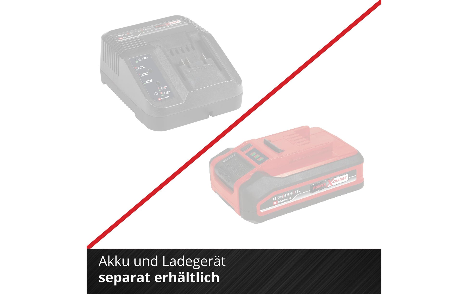 Einhell Akku-Kehrmaschine TE-FS 18 Li-Solo – Teleskopstiel, Rot, Metall