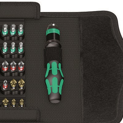 Wera Kraftform Kompakt 100 – Schraubenzieher-Set PH/PZ/SL/TX/HEX, 52-teilig, Etui