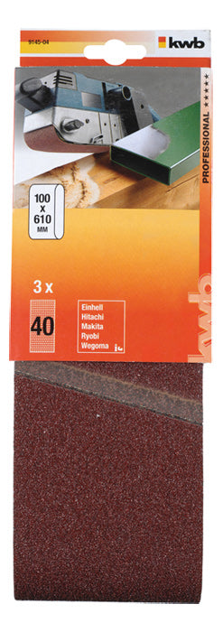kwb Schleifband K40 – 100 × 610 mm