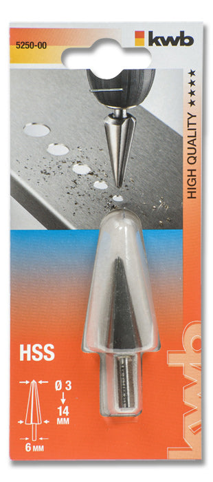 kwb Schälbohrer 3–14 mm HSS Zylinderschaft – für Metall – 1 Stk