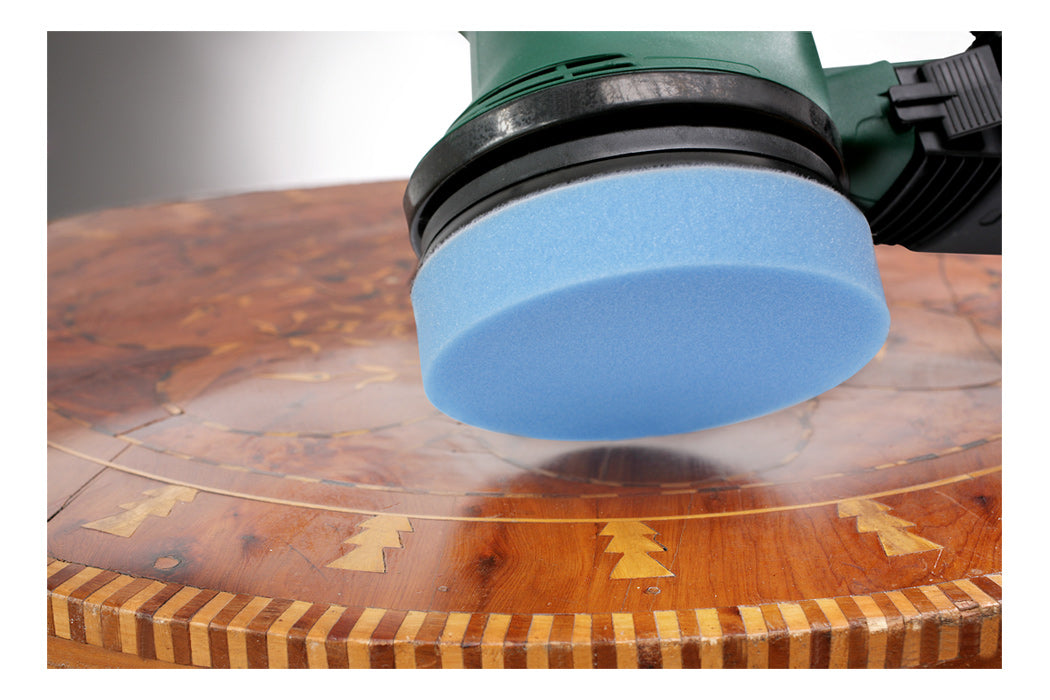 kwb Polierschwamm, Quickstick, 125 Sb, 115 mm, Blau, Grau