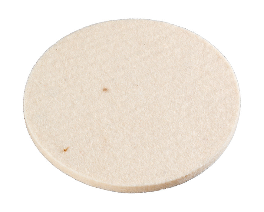 kwb Polierscheibe 125 mm Filz Klett – für Holz, Metall, Kunststoff, Marmor, Glas, Acryl und Autolack