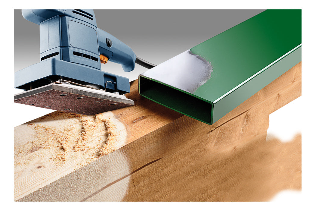 kwb Sandpapier – Klstr.Korund Gelocht K 40, 13,3 × 8,0 cm, 5 Stück pro Packung