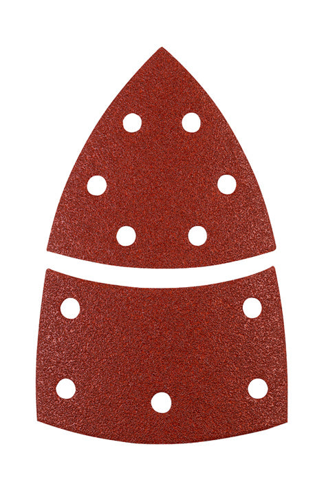 kwb Klett-Haftscheiben 100 × 62 mm P80 – für Metall – 5 Stk