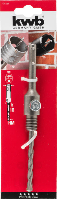 kwb Aufnahmeschaft 16 mm SDS Plus – für Mauerwerk & Beton – 1 Stk