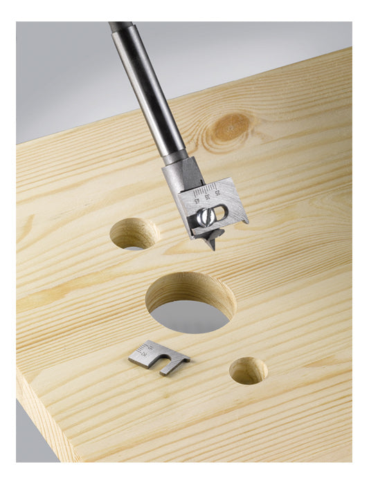 kwb Zentrierbohrer 15–45 mm Zylinderschaft – für Holz – 1 Stück – 2-Schneider