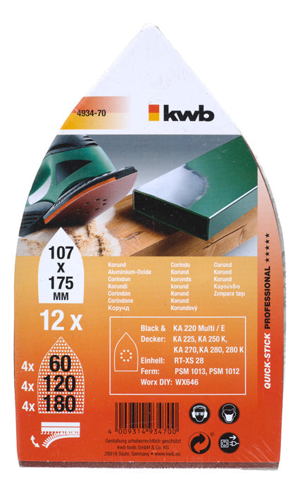 kwb Kraftixx Haftscheiben B-Form – Tellerschleifer