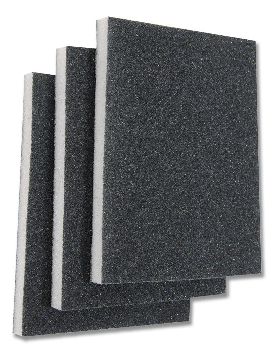 kwb Schleifschwamm 100 × 125 × 10 mm Siliciumcarbid (Schaum) – für Metall, Holz – 3 Stk