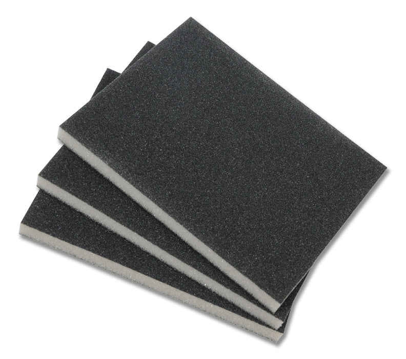 kwb Schleifschwamm 100 × 125 × 10 mm Siliciumcarbid (Schaum) – für Metall, Holz – 3 Stk
