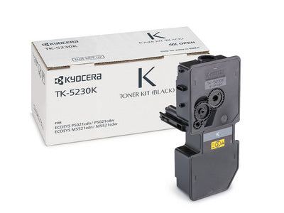 Kyocera – Toner-Multipack TK-5230 – BK/C/M/Y, 2200 Seiten – für P5021cdw/P5021cdn/M5521cdw und andere