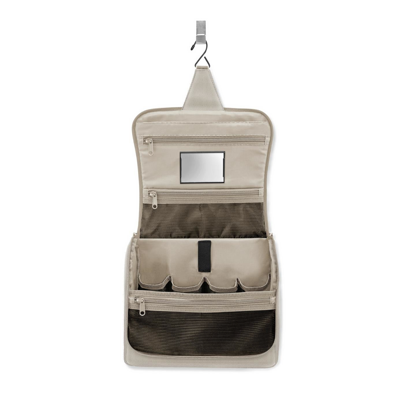 Reisenthel Kosmetiktasche XL – 28×25×10 cm, wasserfest, aufhängbar – Sand – Polyester – 1 Stk.