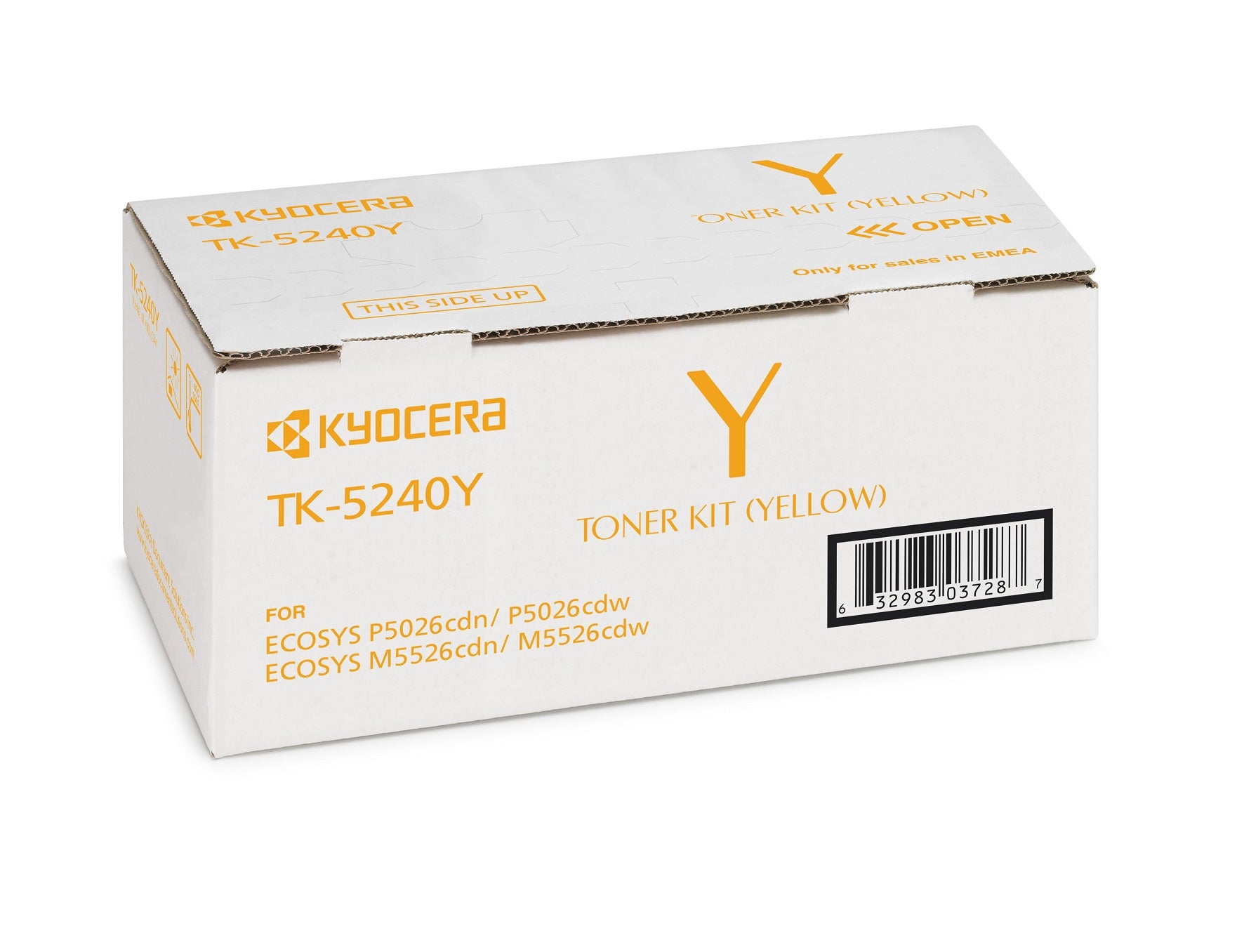 KYOCERA TK-5240Y Gelb Toner – Original – 3'000 Seiten – für Kyocera ECOSYS M5526cdw/M5526cdn/P5026cdn und andere