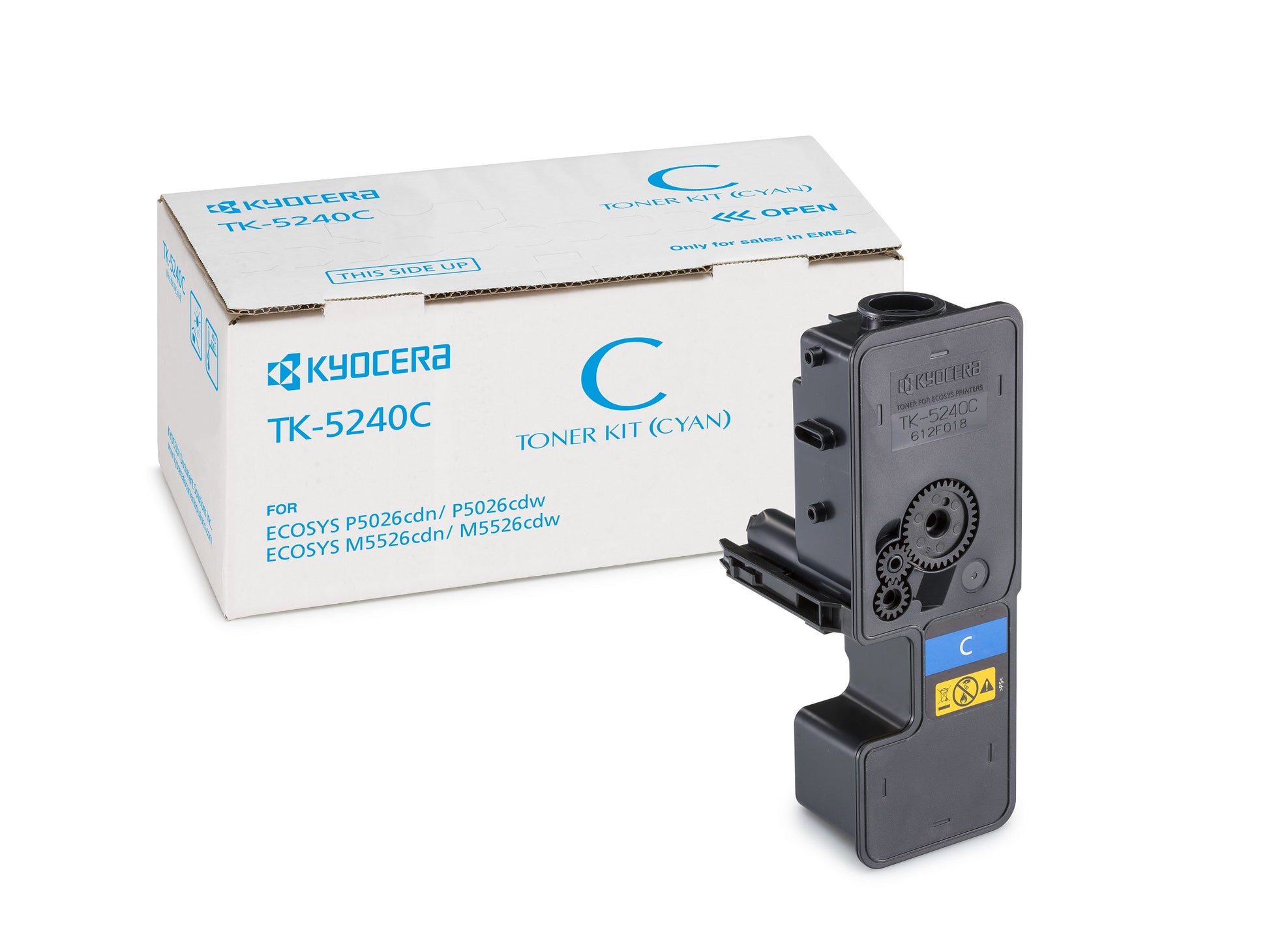 Kyocera – Toner TK-5240C – Cyan, 3000 Seiten – für Kyocera M5526/M5526CDN/M5526CDW und andere