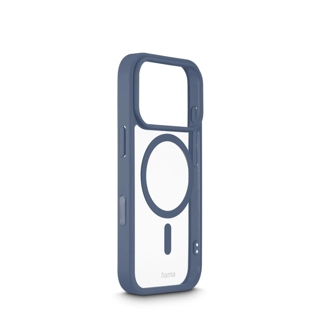 Hama Frame Protect – Backcover – für Apple iPhone 17 Pro, MagSafe, PC+TPU, Blau/Transparent