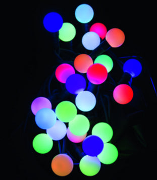 Steffen GardenLine LED Party Lichterkette – 10 m – 15 W – Mehrfarbig – IP44 – Netzbetrieb – Starterset
