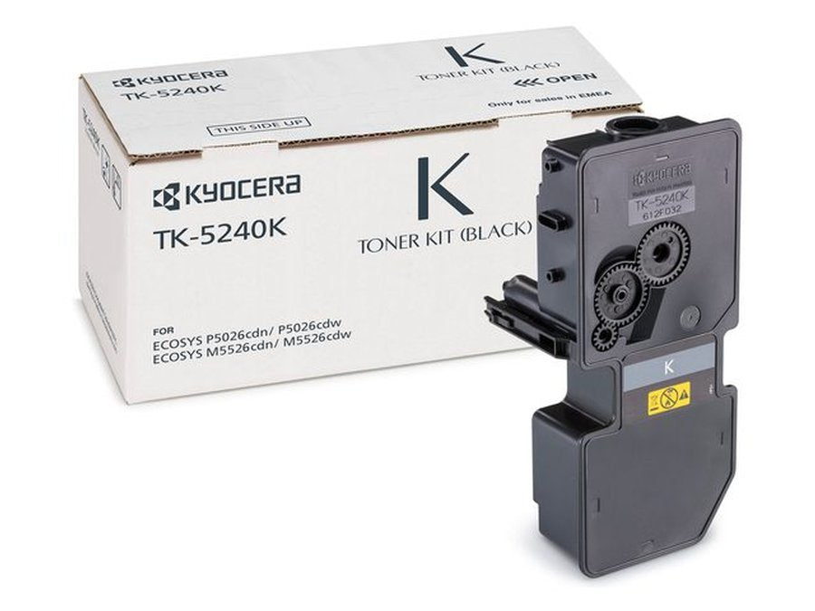 Kyocera TK-5240K Schwarz Toner – Original – 4'000 Seiten – für Kyocera ECOSYS M5526cdn/M5526cdw/P5026cdn u. a.