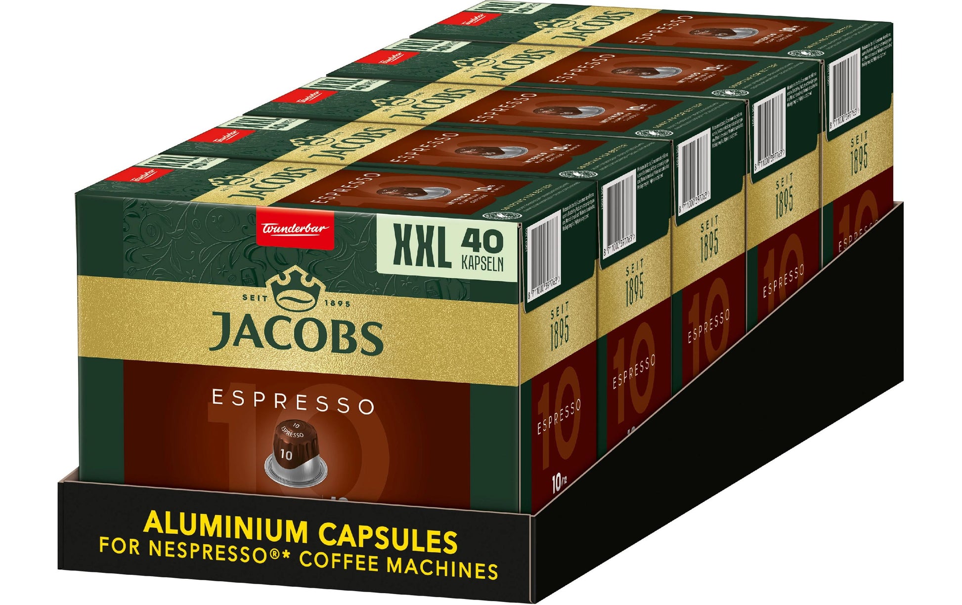 Jacobs Intenso – Kapseln für Nespresso – Espresso, Intensität 10
